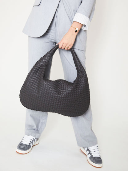 Everyday Leather Bag - Grey