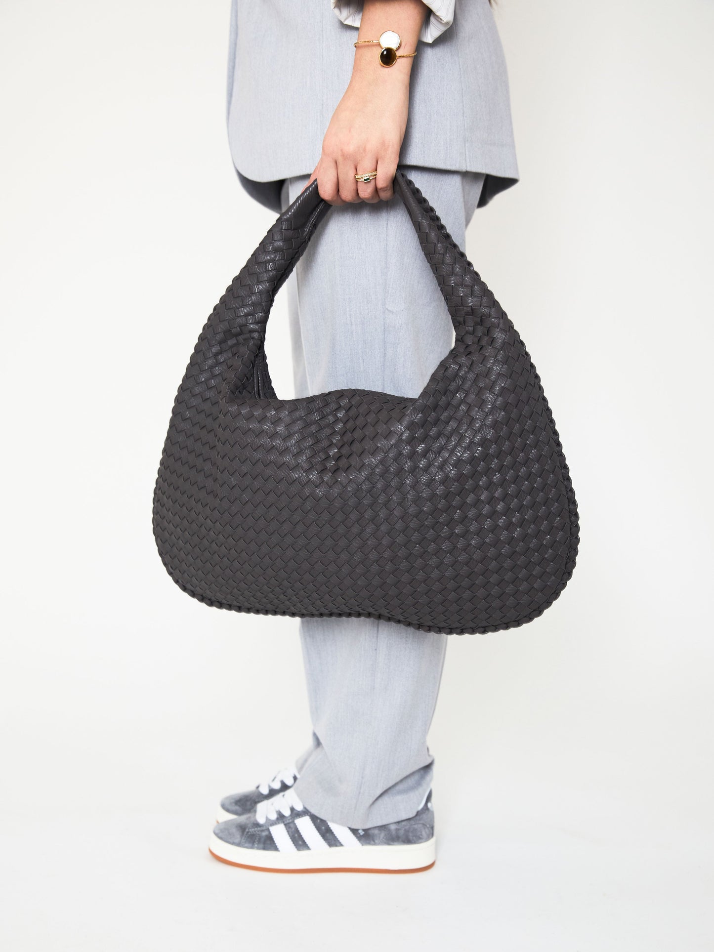 Everyday Leather Bag - Grey