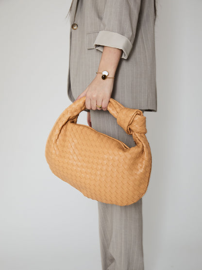 Medium Everyday Leather Bag - Apricot