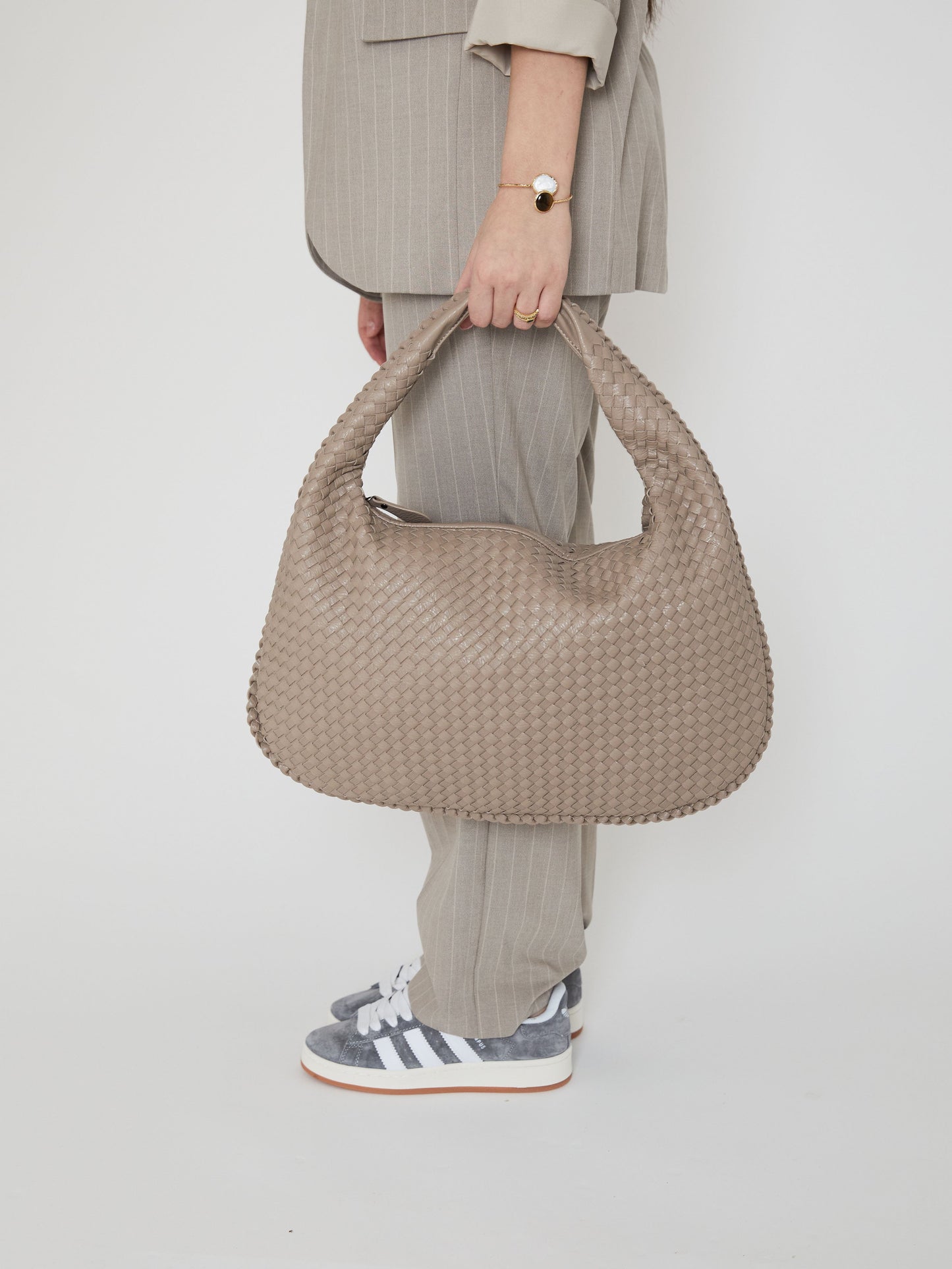 Everyday Leather Bag - Beige