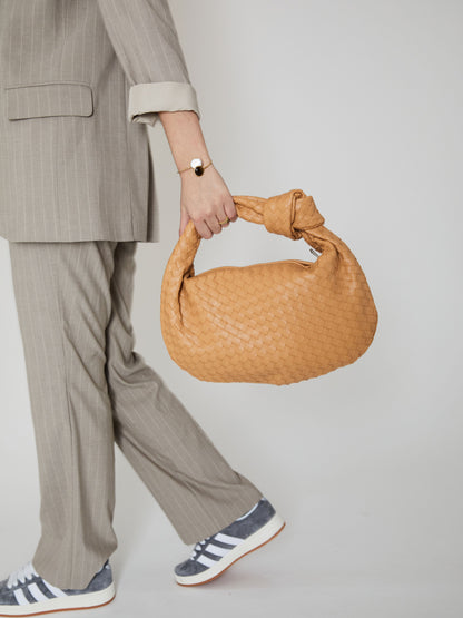 Medium Everyday Leather Bag - Apricot