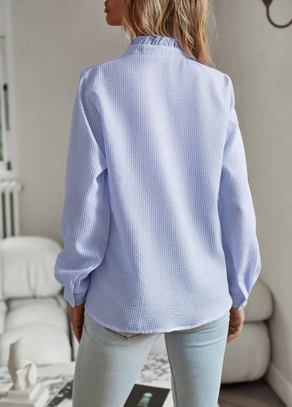 Penelope - Silk shirt with ruffles