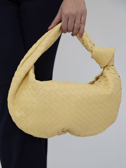 Medium Everyday Leather Bag - Light Yellow