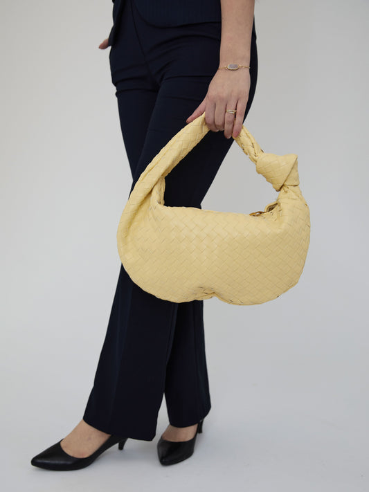 Medium Everyday Leather Bag - Light Yellow