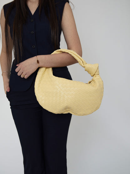 Medium Everyday Leather Bag - Light Yellow